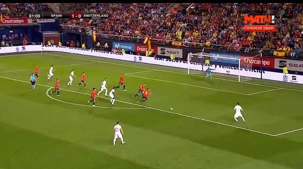 Ricardo Rodriguez Goal HD - Spain 1-1 Switzerland 03.06.2018 Friendly