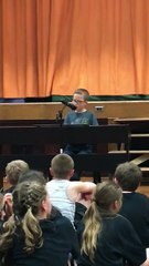 Boy named Adam gets standing ovation at Talent Show for his beautiful song