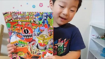 てれびくん８月号 真夏のふろくまつり 【後編】ふろく組みたてました！ ビルドレッシャー、ドリルレッシャー、アプリチェンジャー、ユウドウブレイカー、チケットくん