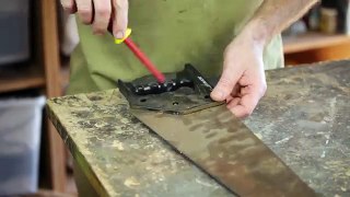 Making a Card Scraper and Holder - from an Old Saw Blade