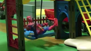Spiderman vs Dinosaur Toys 스파이더맨 장난감 공룡구출