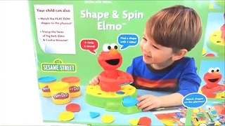 Play Doh Shape & Spin Elmo Sesame Street Unboxing