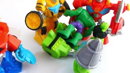 Transformers Rescue Bots vs Hulk de Los Vengadores