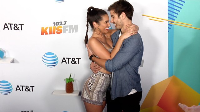Ashley Iaconetti and Jared Haibon 2018 iHeartRadio Wango Tango Blue Carpet