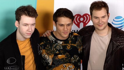 Devin Druid, Timothy Granaderos, Justin Prentice 2018 iHeartRadio Wango Tango Blue Carpet