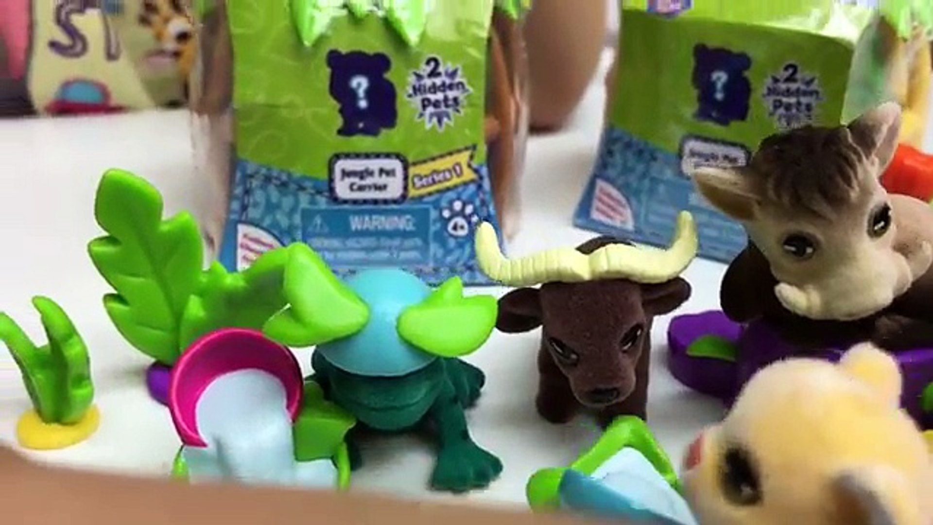 ⁣Jungle Animals in my Pocket Surprise Toys & Tree House Playset | Fun Pet Toys Review