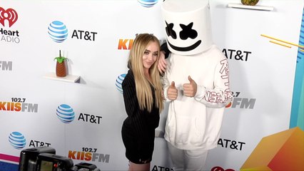Sabrina Carpenter and Marshmello 2018 iHeartRadio Wango Tango Blue Carpet