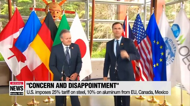 Finance ministers of G7 minus U.S. denounce U.S. over imposing tariffs on steel, aluminium