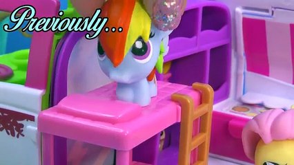 MLP Fashems Rainbow Dash Fluttershy Shopkins ROAD TRIP RV Camper My Little Pony Video Series Part 9