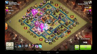 [Clash of Clans] Lavaloonion war attacks: 3 star on MAX TH10s