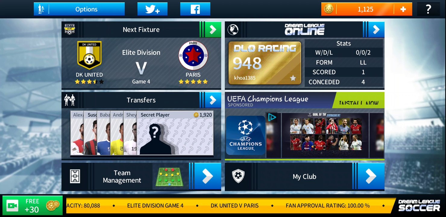 Dream League 2018 IOS Android - Season 2 - Game 6