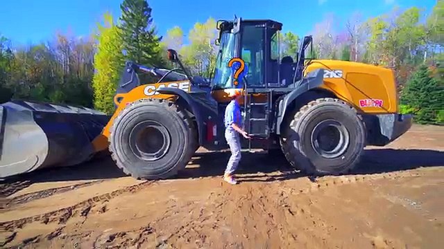 Skid Steer with Blippi | Construction Trucks for Kids