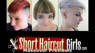 Womans Barber Fade Haircut www.ShortHaircutGirls.com Femme Fade Miley Cyrus Makeover