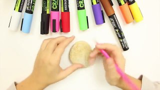 Lets Try Crafty Croc Liquid Chalk Markers on STONES!!! | DebbyReview