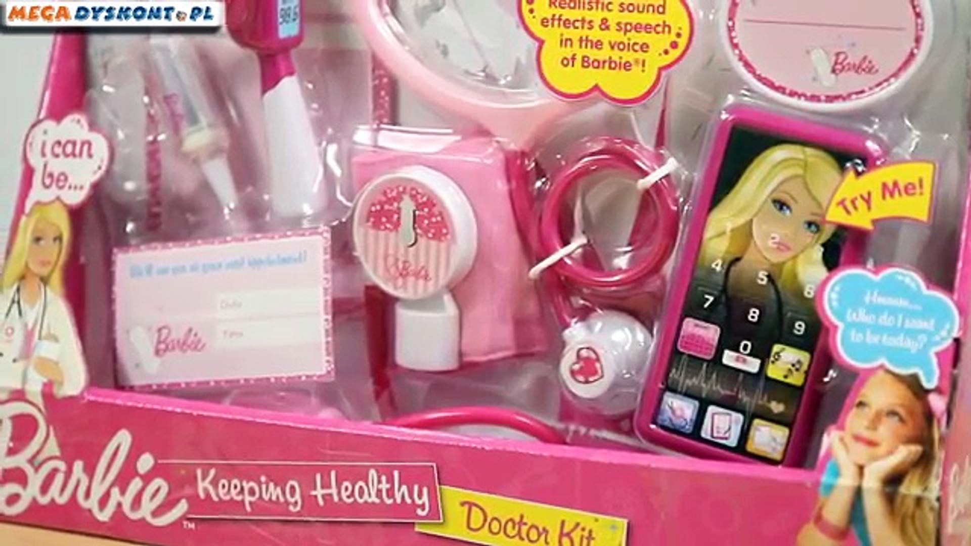 Barbie Doctor Kit Keeping Healthy - Mattel - BE 109 - MD Toys - Vidéo  Dailymotion