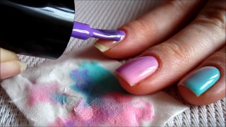 Pastel ombre soak off nails - Jak zrobic ombre na paznokciach hybrydowych?