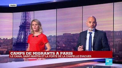 Des centaines de migrants évacués au Canal Saint Martin