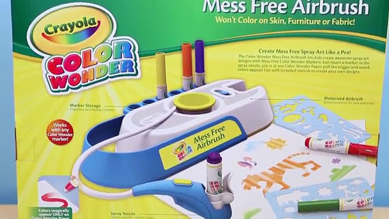 Crayola Color Wonder Mess Free Airbrush- Make Your Own Airbrush Art