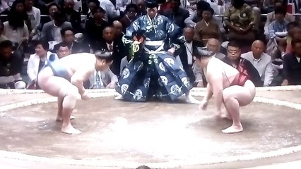 旭秀鵬 vs 隆の勝 2018年大相撲夏場所初日 20180513