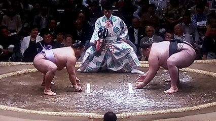 琴恵光 vs 臥牙丸 2018年大相撲夏場所初日 20180513