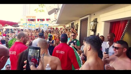 Conor McGregor hosts pool party at Encore Beach Club after UFC 202 Victory