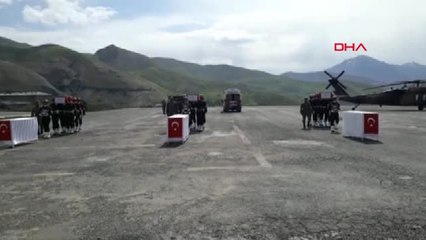 Hakkari Şehitleri Törenle Memleketlerine Uğurlandı
