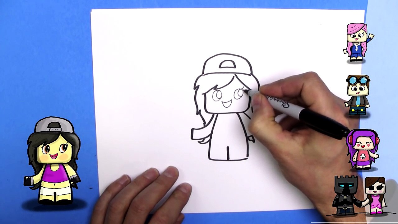 How To Draw Aphmau - Cute EASY Chibi - Step By Step - Kawaii