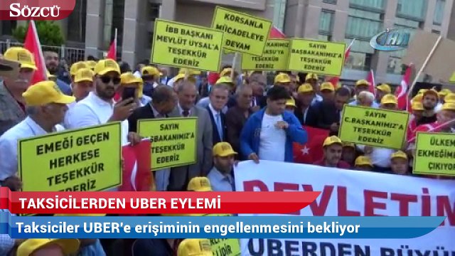 Taksiciler UBER'e erişiminin engellenmesini bekliyor