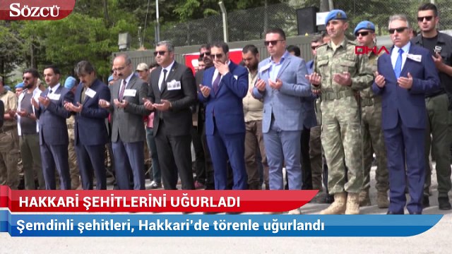 Şemdinli şehitleri, Hakkari’de törenle uğurlandı