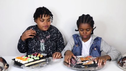 GUMMY FOOD VS REAL FOOD CHALLENGE- Bonbons ou Vraie Nourriture - #sakinafamily6_2