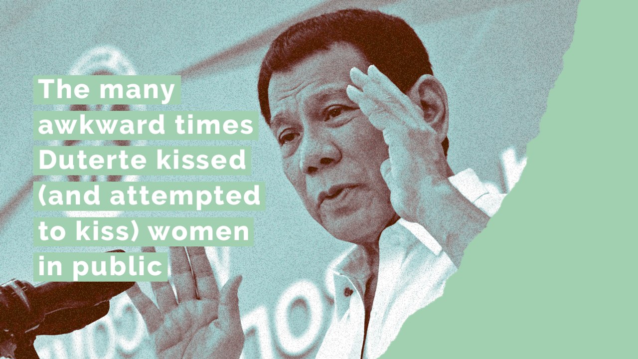 The Many Awkward Times Duterte Kissed (and attempted to kiss) Women in Public