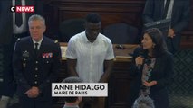 Mamoudou Gassama a été décoré ce lundi par la Ville de Paris