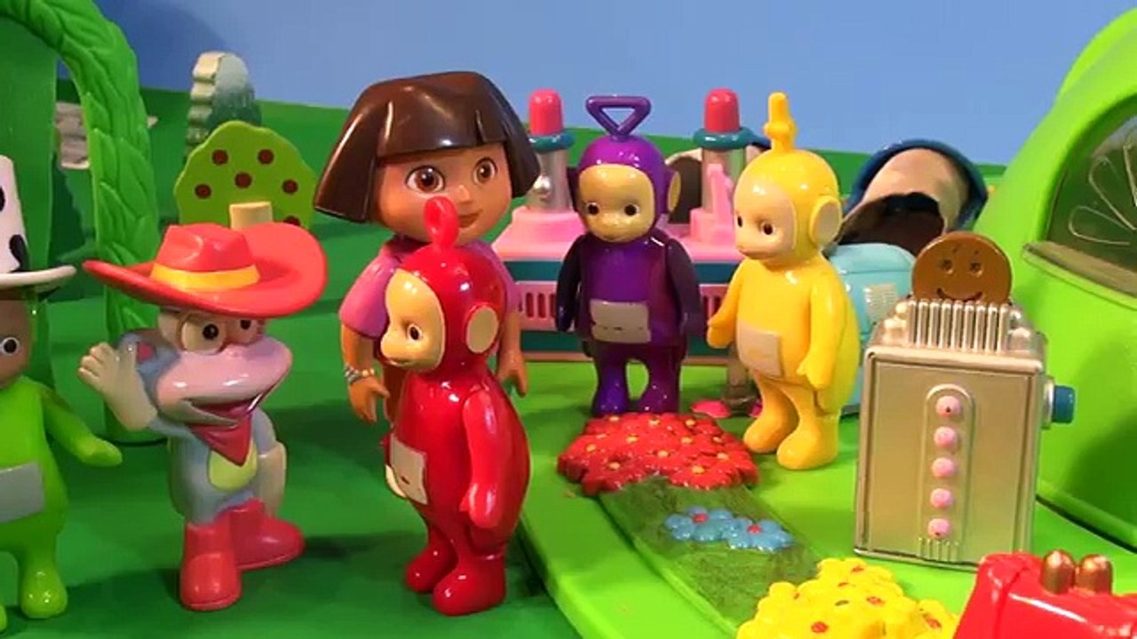 Dora The Explorer Meets The Teletubbies with Cookie Monster Chef