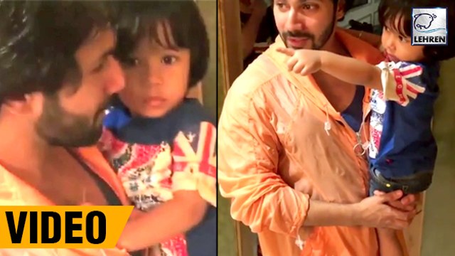 Aww! Varun Dhawan Playing With A Cute Kid On Kalank Sets