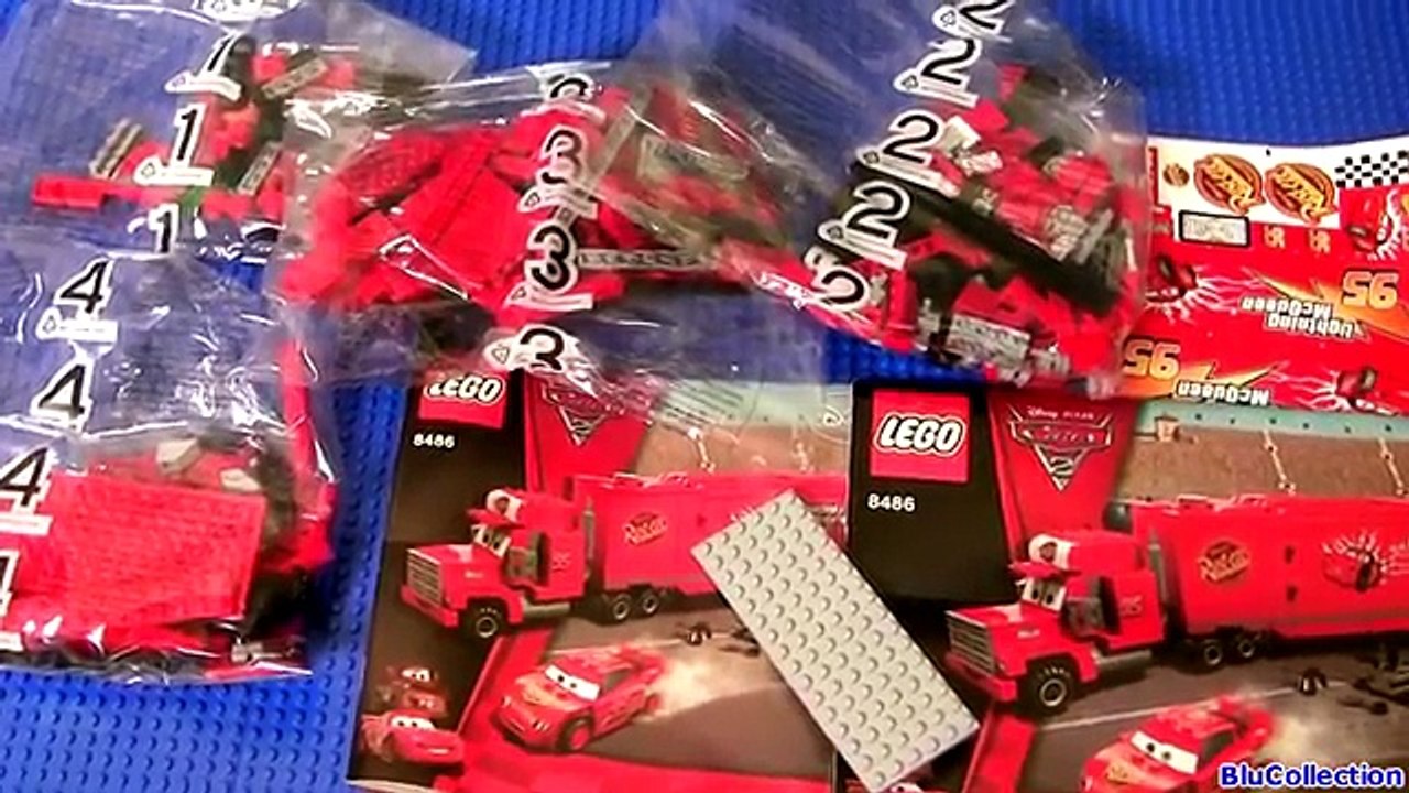 Cars 2 Lego Macks Team Truck 8486 Complete Blocks Assembly Disney Pixar Lightning McQueen