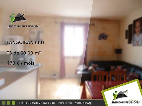T3 60.00m2 A louer sur Langoiran - 470 Euros/mois