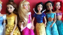 7 Disney Princesses Unboxing! Cinderella, Ariel, Sleeping Beauty, Snow White and Belle