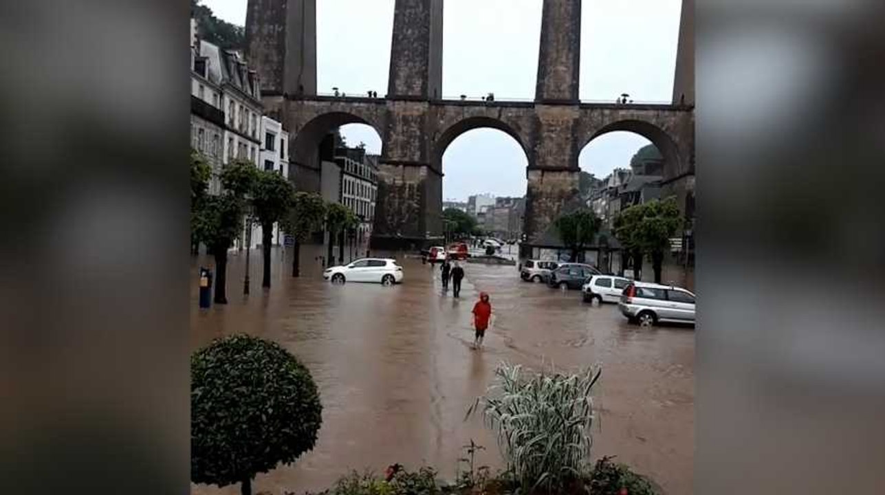 Les images impressionnantes de Morlaix sous les eaux