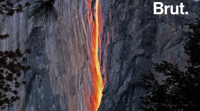 Le parc national de Yosemite et sa cascade de feu