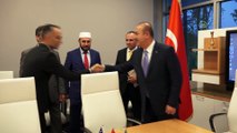 Dışişleri Bakanı Çavuşoğlu, Amerika Diyanet Merkezi yetkililerini kabul etti - WASHINGTON