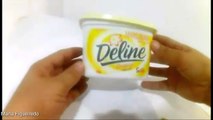 Pote de Margarina decorado - Recicle e deixe lindo o pote de margarina