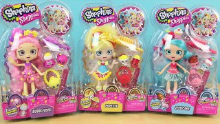 Shopkins Shoppies Doll Unboxing Bubbleisha Popette Jessicake Toy Review