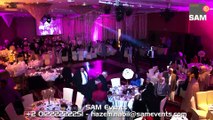 Wedding Entrance LED Screen & First Dance Fireworks with Crane