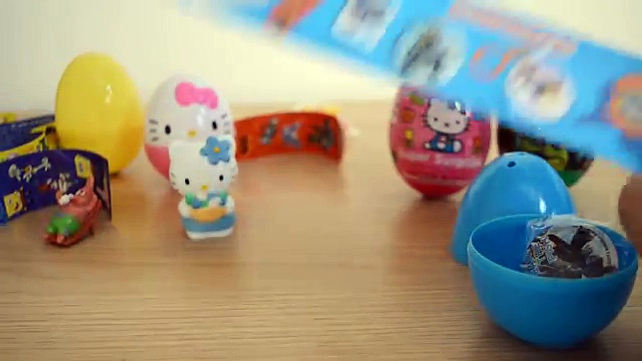 Surprise Egg SpongeBob Sanrio Hello Kitty Skylanders Giants Hello Kitty Shrek Unwrapping