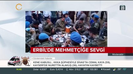 Türk askerine Ramazan sofrası kuruldu