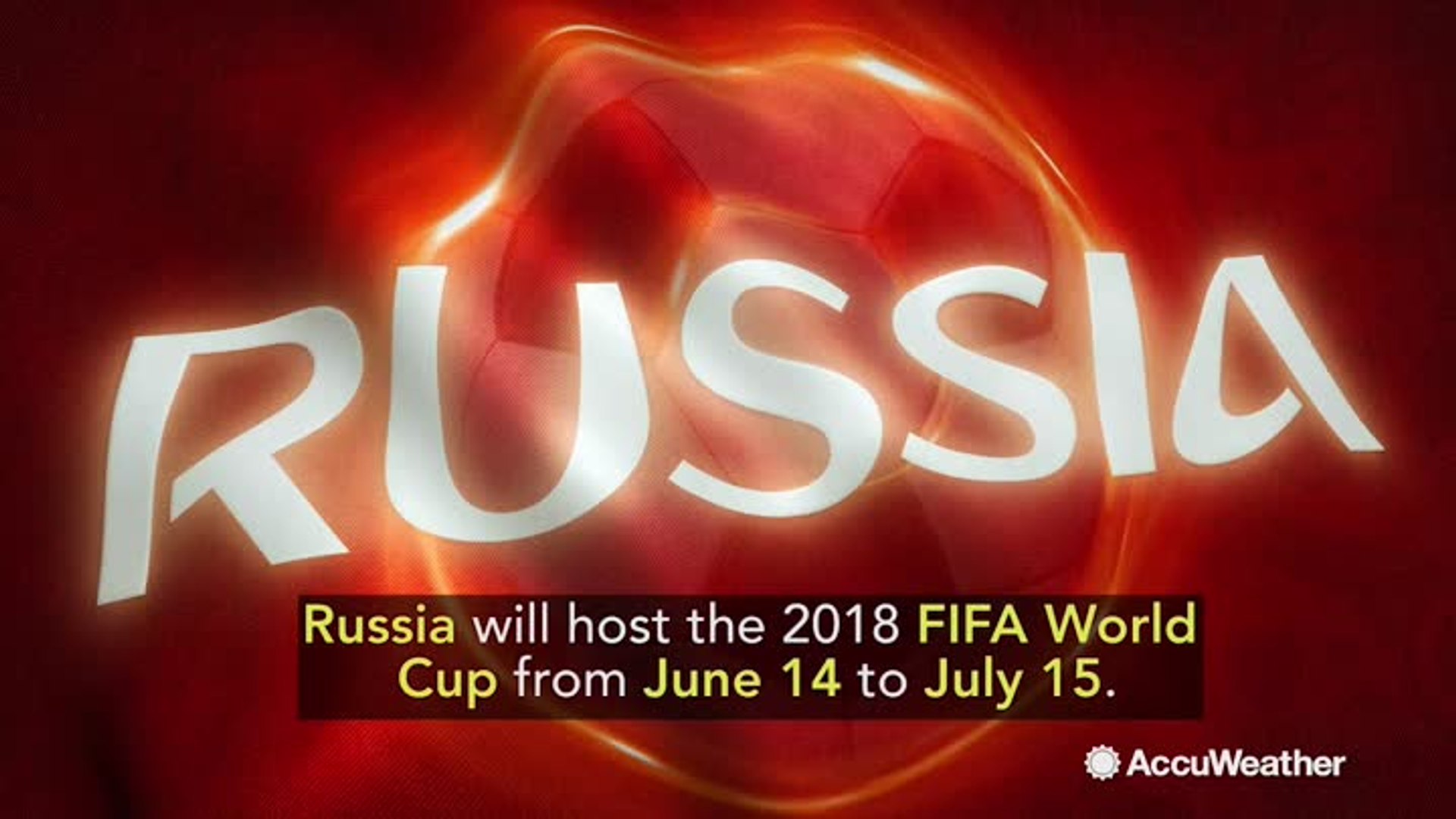 ⁣What's the weather like in 2018 World Cup host country, Russia?