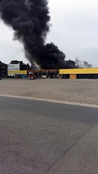 Violent incendie rue de Menin