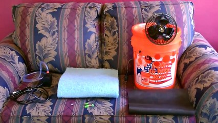 Homemade Evap. Air Cooler - The 5 Gallon Bucket Swamp Cooler! DIY - can be solar powered!