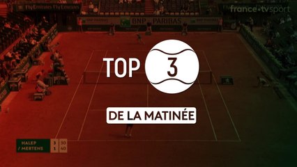 Roland-Garros : Le Top 3 de la matinée du lundi 4 juin