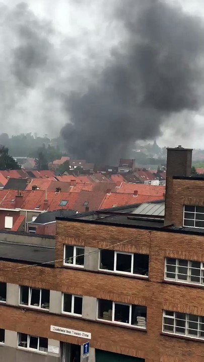Incendie à Mouscron